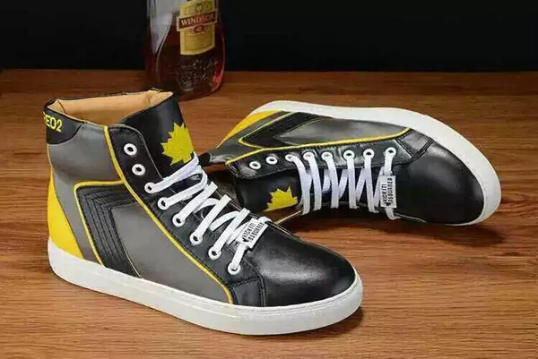 dsquared2 chaussures 2013 leather high top noir